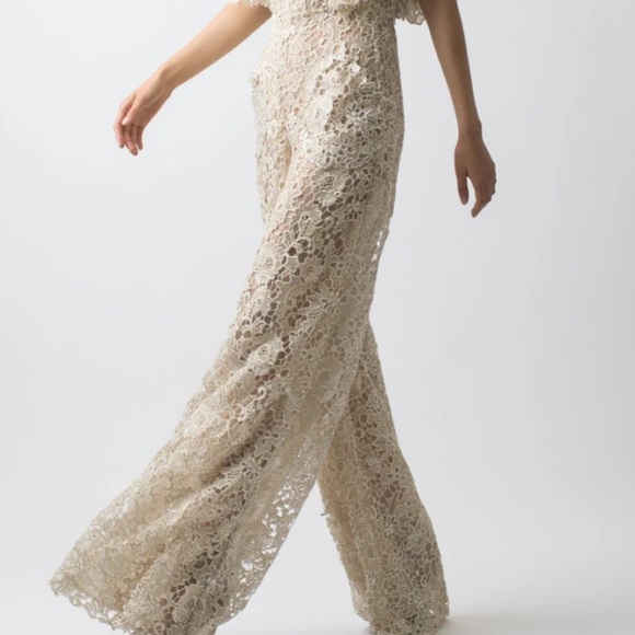 other Pants - Cream lace strapless jumpsuit